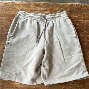 Khaki Drawstring Sweatshorts